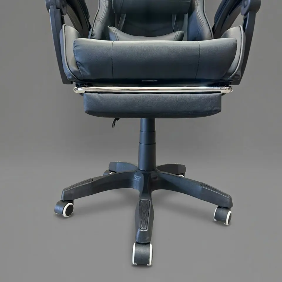 Silla Gamer Reclinable / Con Reposa Pies - Color Negro 6