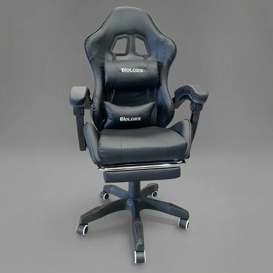 Silla Gamer Reclinable / Con Reposa Pies - Color Negro 2
