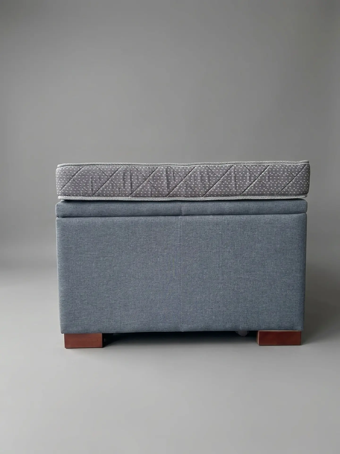 Cama Nido Baúl TRIPLE 1.5p - 200cm Arriba / 190cm Abajo + Colchón Ideal - Patas Madera 6
