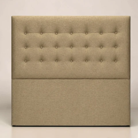 Respaldo De Cama De 2 Plazas - Sin Retorno / Botonne Basico (Beige)