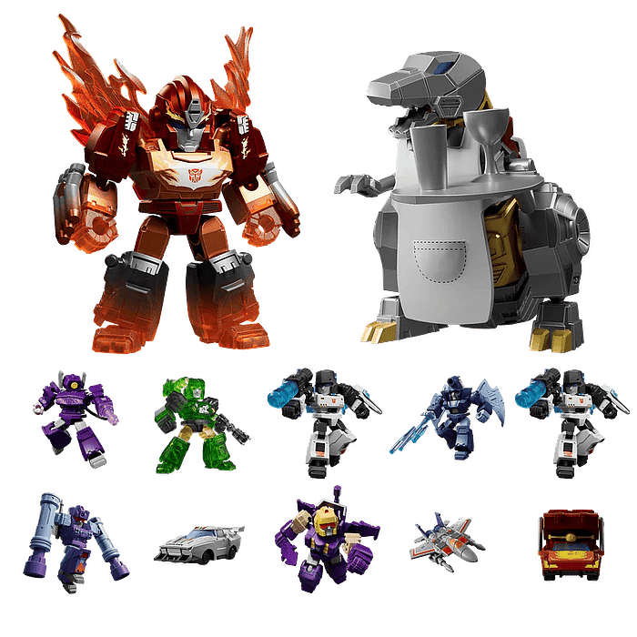 Blokees Figures | Transformers Defender Version 04 Tyrants Fury | Caja 12 Figura Al Azar 12