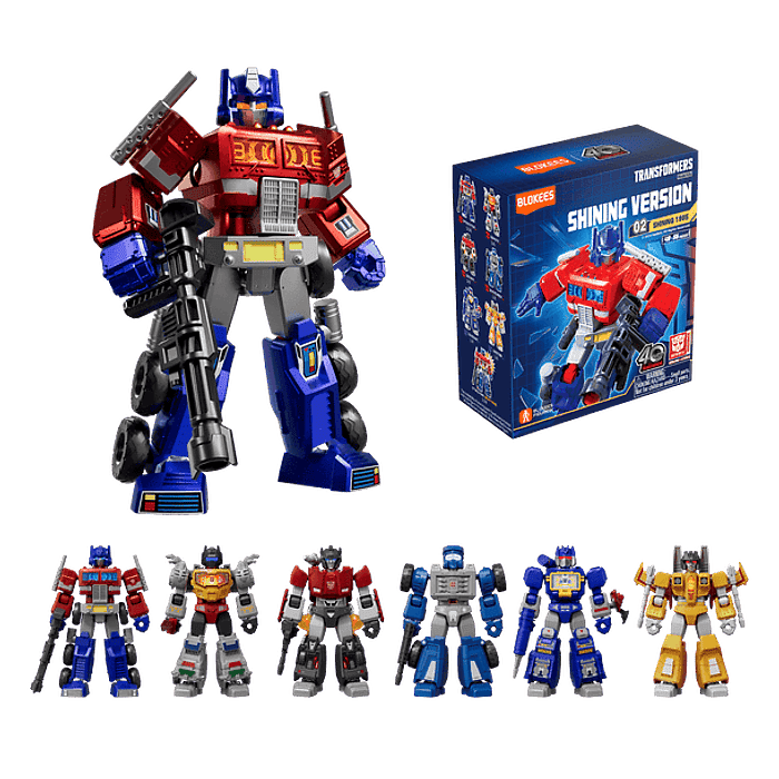 Blokees Figures | Transformers Shining Version 02 Shining 1985 | Caja 6 Figuras Al Azar 2