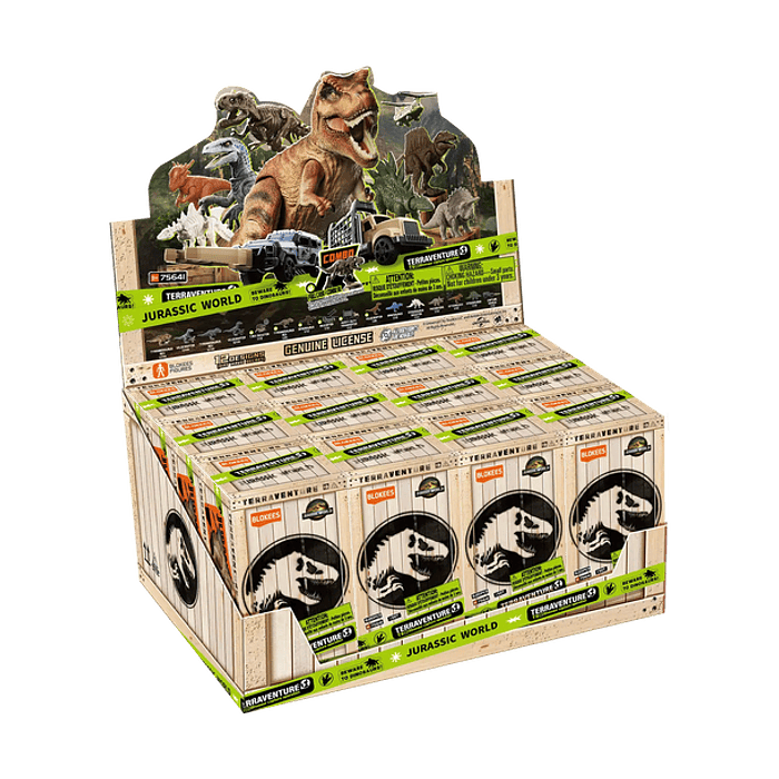 Blokees Figures | Jurassic World Terraventure TS 01 Dinosaur Capture Operation | Caja Figuras Al Azar 1