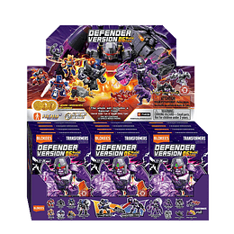 Blokees Figures | Transformers Defender Version 06 Brutal Fang | Caja 12 Figuras Al azar