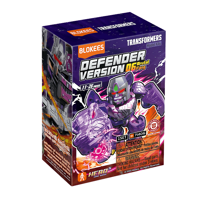 Blokees Figures | Transformers Defender Version 06 Brutal Fang | Caja 12 Figuras Al azar 2
