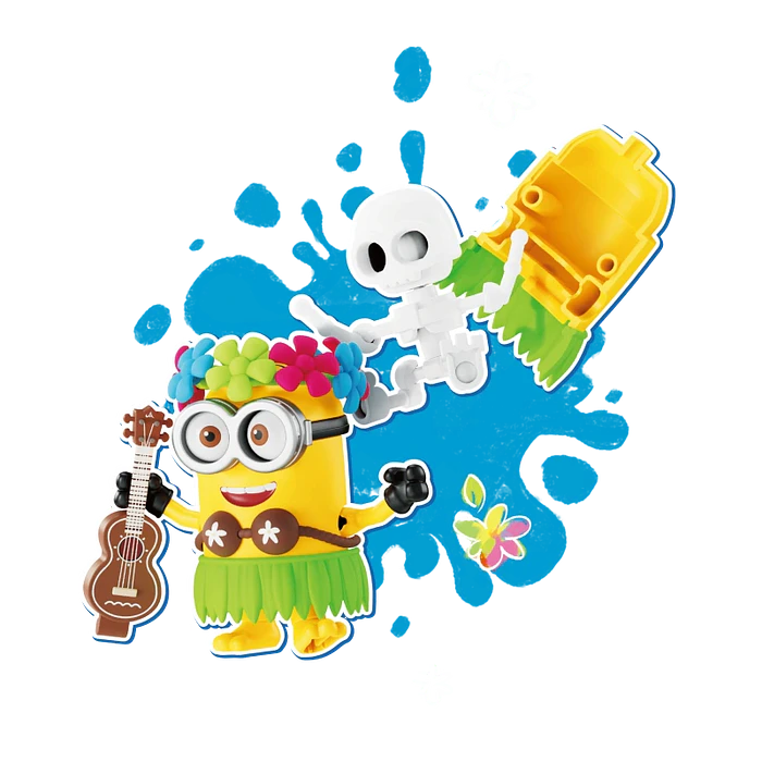Blokees Figures | Minions Serie Mokoo | 02 Summer Bello 9