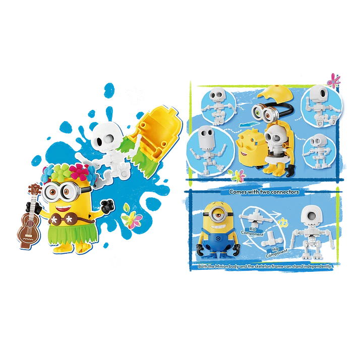 Blokees Figures | Minions Serie Mokoo | 02 Summer Bello | Set 6 figuras al Azar 10