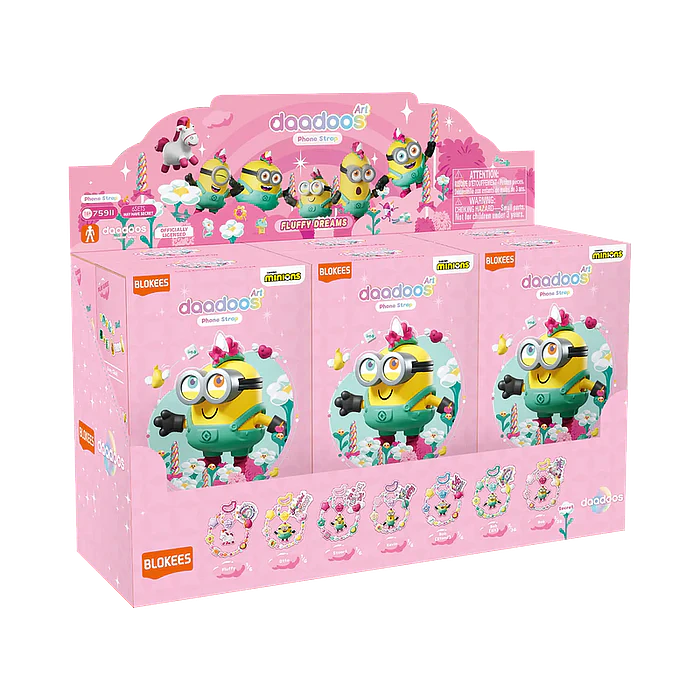 Blokees Figures | Minions daadoos Art Series 01 | Fluffy Dreams | Caja 6 Figuras Al Azar 1