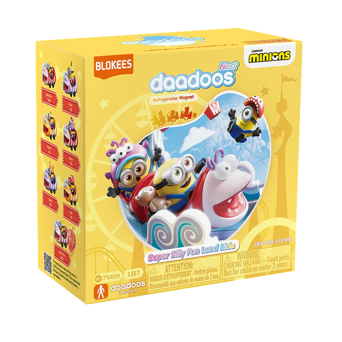 Blokees Figures | Minions daadoos Nest Series 01 | Super Silly Fun Land Ride | Caja 6 Figuras Al Azar 10