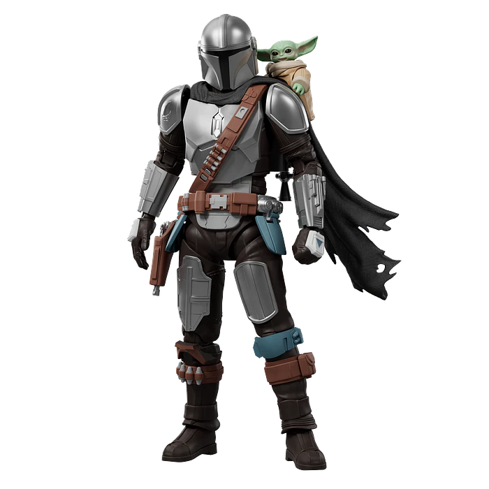 Blokees Figures | Star Wars | Champion Class | CC05 | Din Djarin & Grogu 4