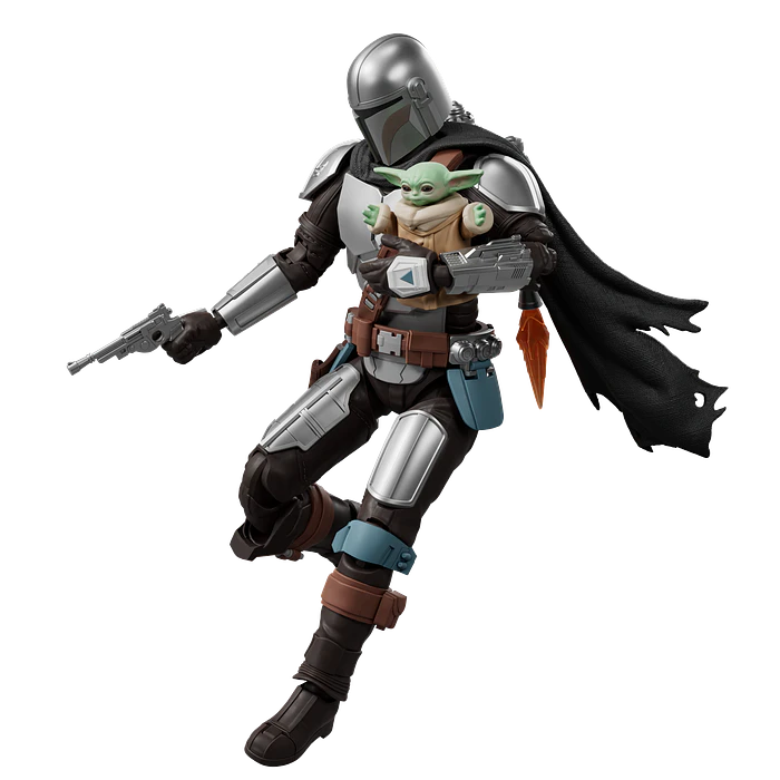 Blokees Figures | Star Wars | Champion Class | CC05 | Din Djarin & Grogu 6