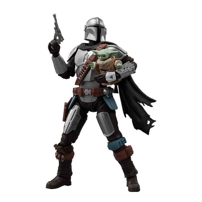 Blokees Figures | Star Wars | Champion Class | CC05 | Din Djarin & Grogu 7
