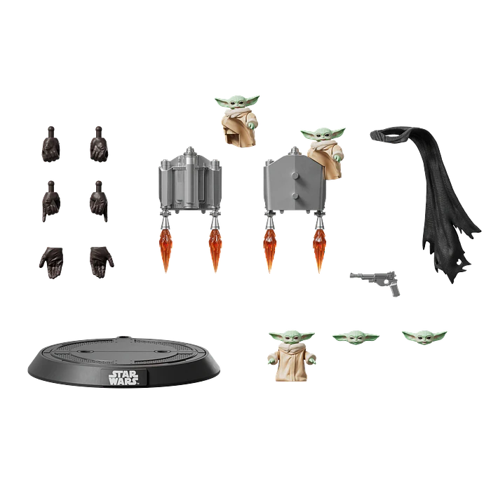 Blokees Figures | Star Wars | Champion Class | CC05 | Din Djarin & Grogu 9