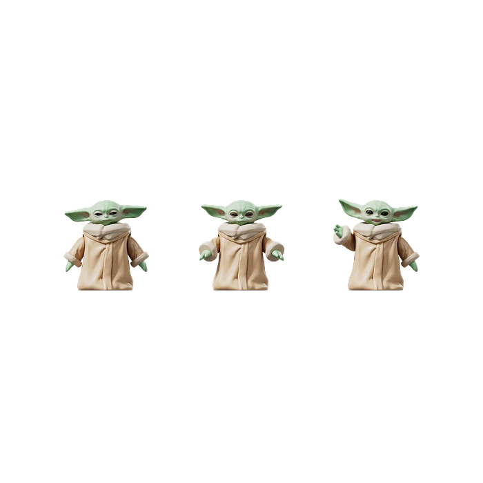 Blokees Figures | Star Wars | Champion Class | CC05 | Din Djarin & Grogu 10
