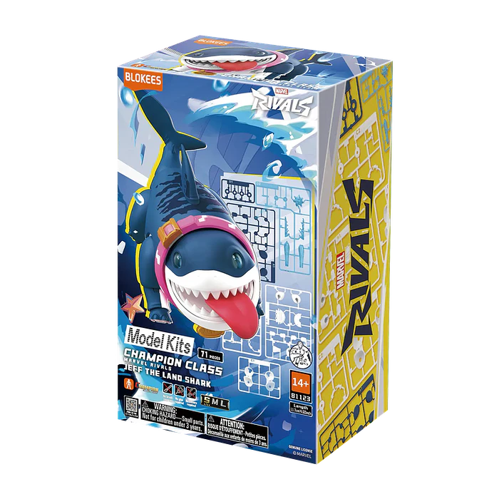 Blokees Figures | Marvel | Rivals | Champion Class 12 | JEFF THE LAND SHARK™ 1