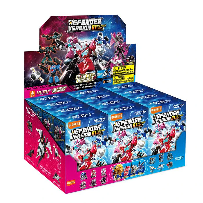 Blokees Figures | Astral Rally | Defender Version | 01 | The First Light | Caja 12 Figuras Al Azar 1