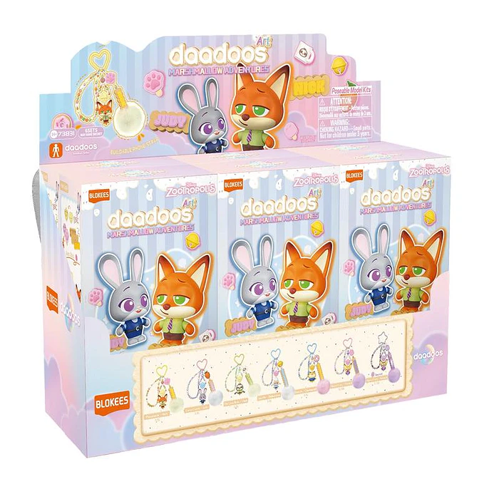 Blokees Figures | Zootopia Daadoos Art Series | 01 Marshmallow Adventures | Figura Al Azar 10