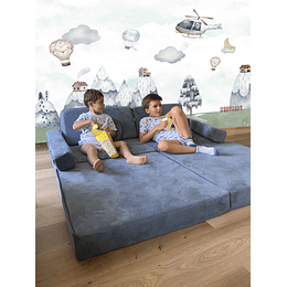 Sillón para Niños de juego Azul Piedra