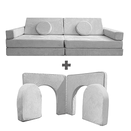 Pack Sillón Infantil Blokid + Puerta - gris