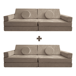 Sillón para Niños de juego Modular Doble - sand