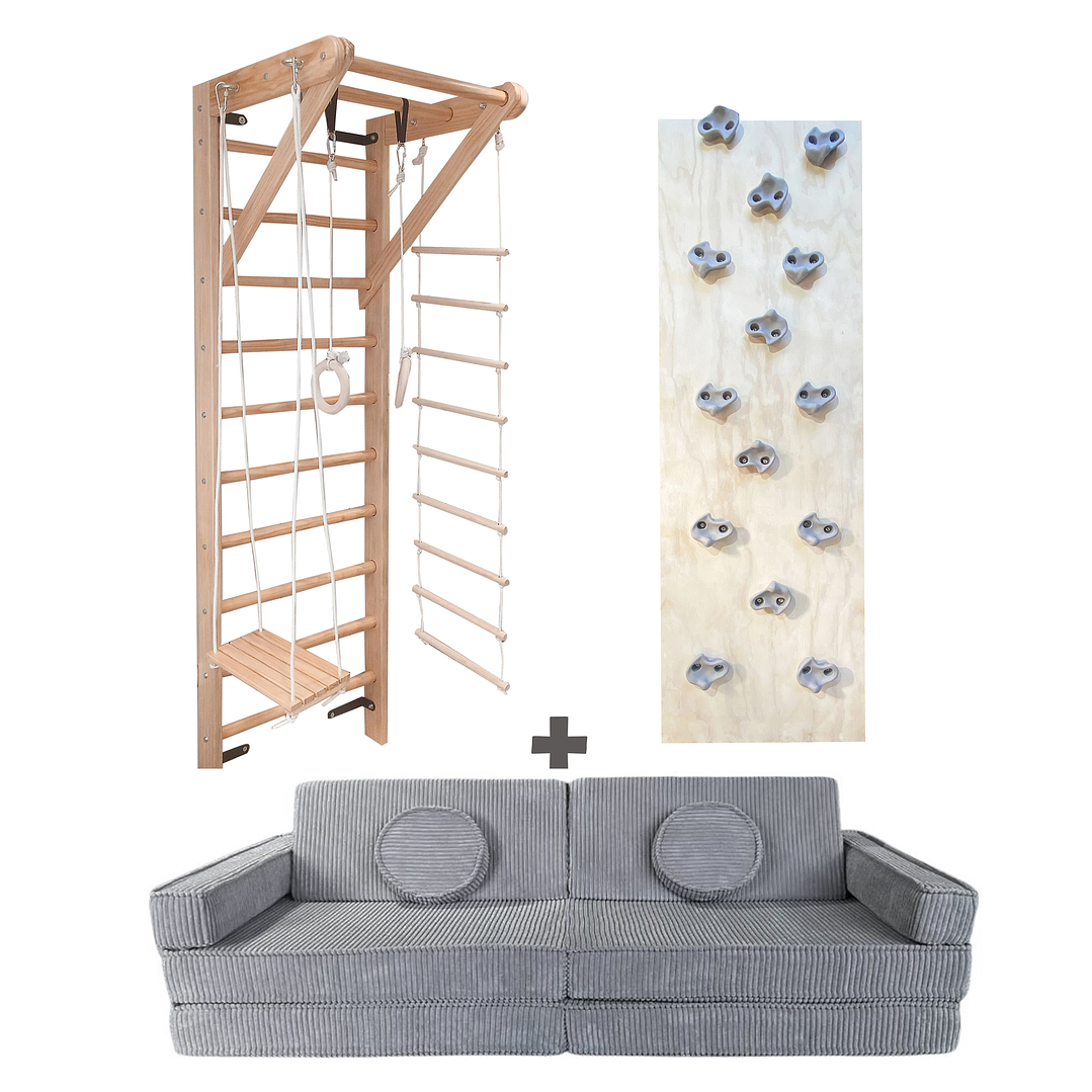 Pack Escalada Blokid: Escalera, Muro de Escalar y Sillón Blokid 16