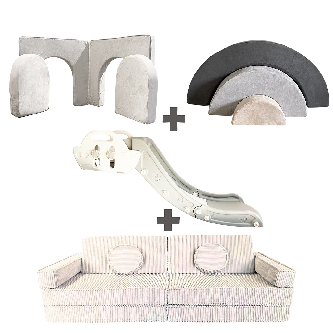 Pack de Regalo Plaza en Casa Sillón Blokid +  Arkid + Puerta + Resbalín Tobo 19