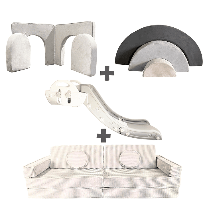 Pack de Regalo Plaza en Casa Sillón Blokid +  Arkid + Puerta + Resbalín Tobo 19