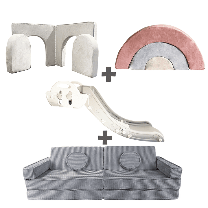 Pack de Regalo Plaza en Casa Sillón Blokid +  Arkid + Puerta + Resbalín Tobo 25