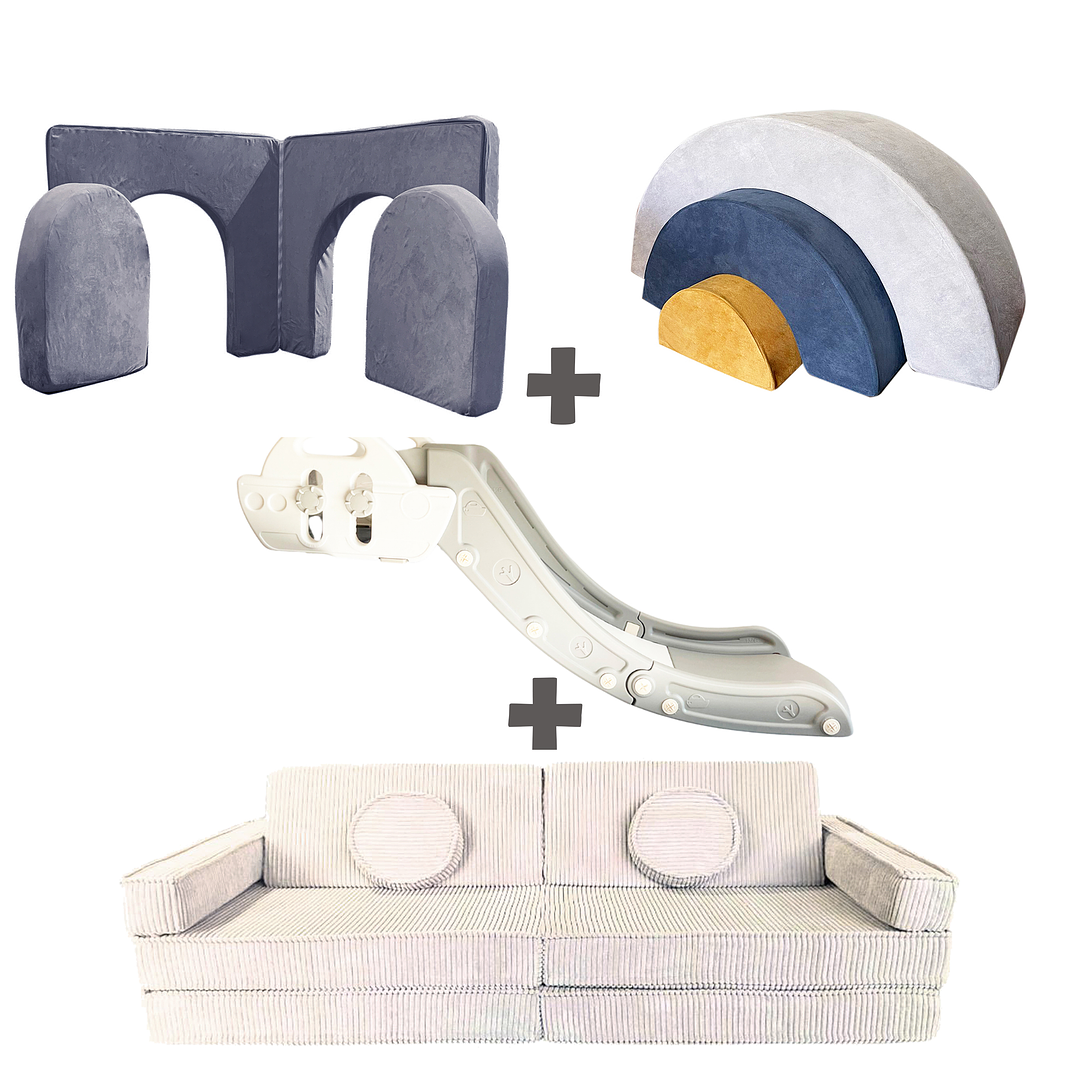 Pack de Regalo Plaza en Casa Sillón Blokid +  Arkid + Puerta + Resbalín Tobo 20