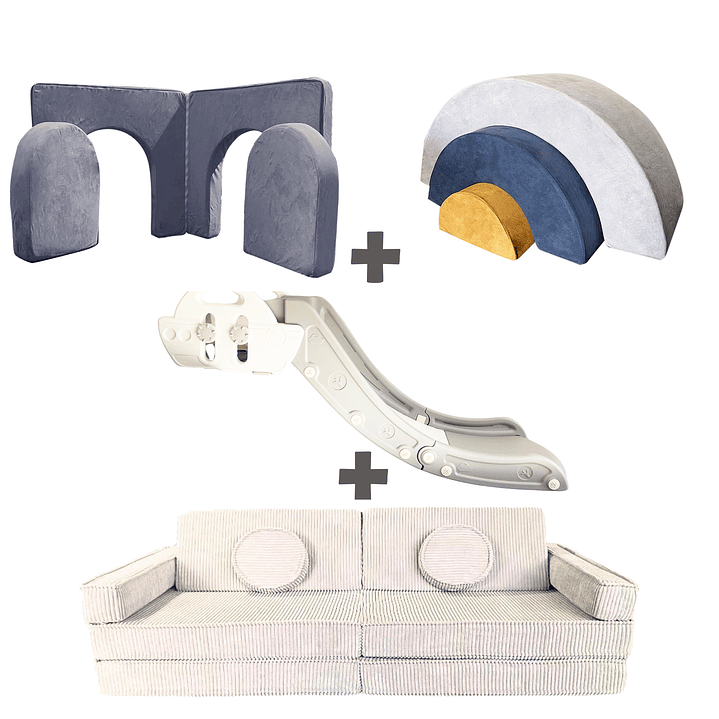 Pack de Regalo Plaza en Casa Sillón Blokid +  Arkid + Puerta + Resbalín Tobo 20