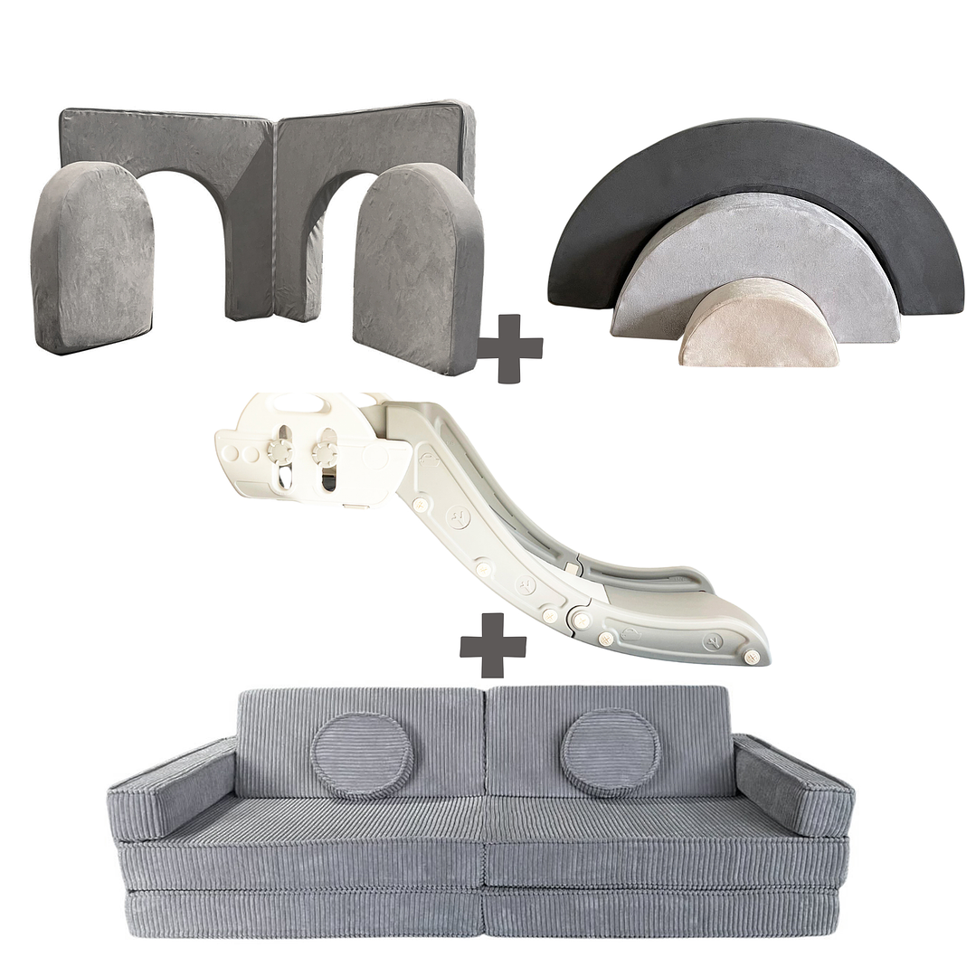 Pack de Regalo Plaza en Casa Sillón Blokid +  Arkid + Puerta + Resbalín Tobo 24