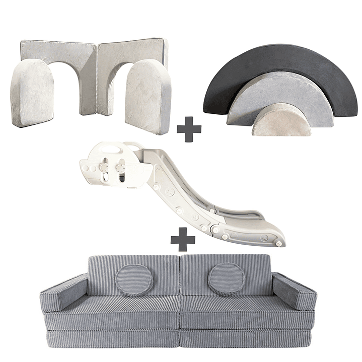 Pack de Regalo Plaza en Casa Sillón Blokid +  Arkid + Puerta + Resbalín Tobo 1