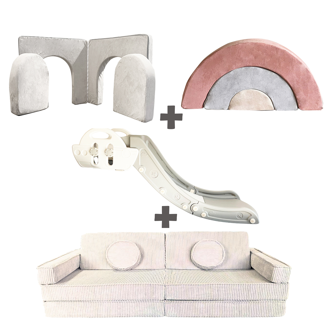 Pack de Regalo Plaza en Casa Sillón Blokid +  Arkid + Puerta + Resbalín Tobo 22