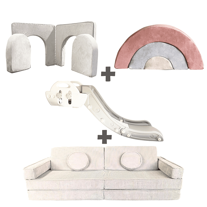 Pack de Regalo Plaza en Casa Sillón Blokid +  Arkid + Puerta + Resbalín Tobo 22