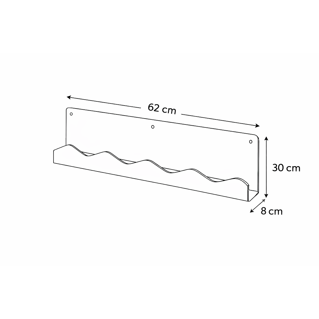 Repisa Metálica Montañas 7