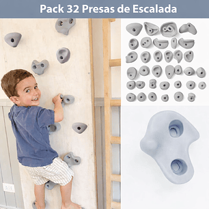 Presas de Escalada: Pack de 32 piedras de resina