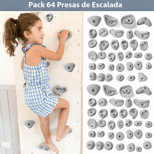 Presas de Escalada: Pack de 64 piedras de resina