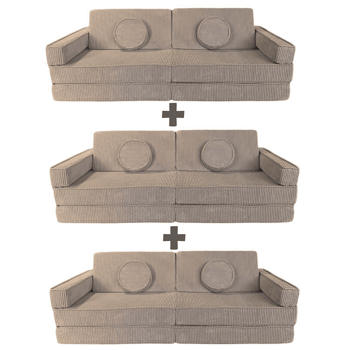 Sillón para Niños de juego Modular Triple 16