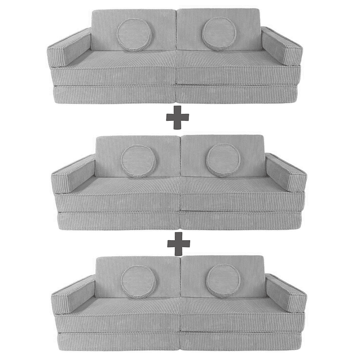 Sillón para Niños de juego Modular Triple 17