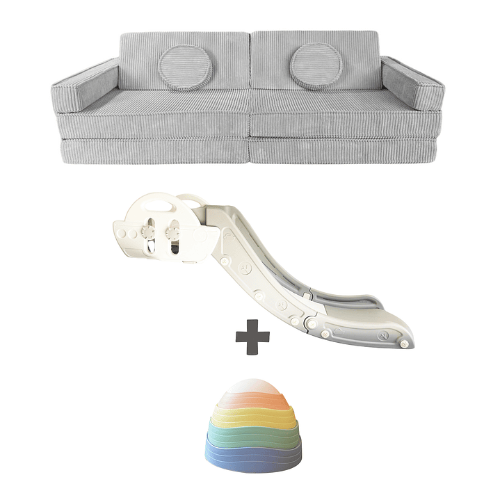 Pack piso es Lava: Sillón Blokid+Resbalín Tobo+Piedras Equilibrio 13