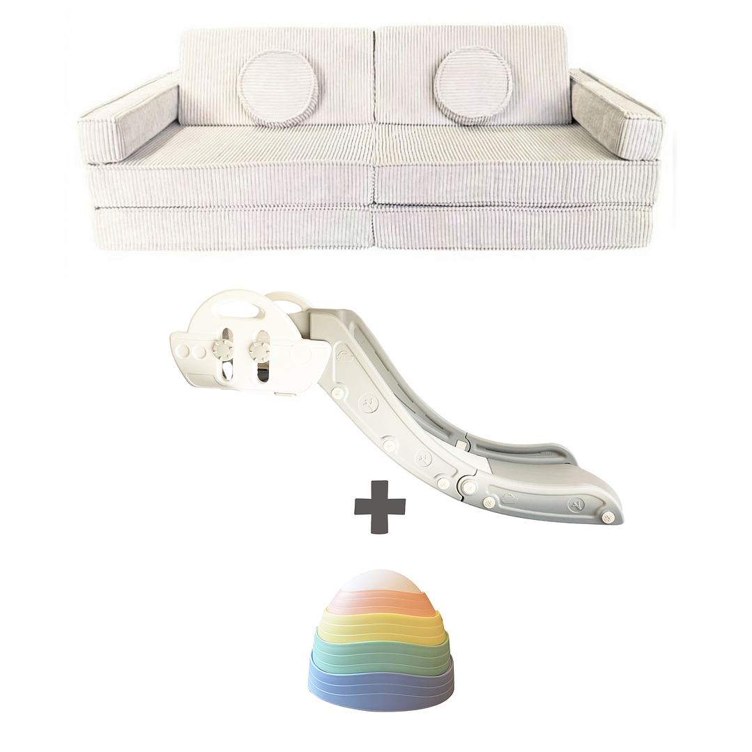 Pack piso es Lava: Sillón Blokid+Resbalín Tobo+Piedras Equilibrio 14