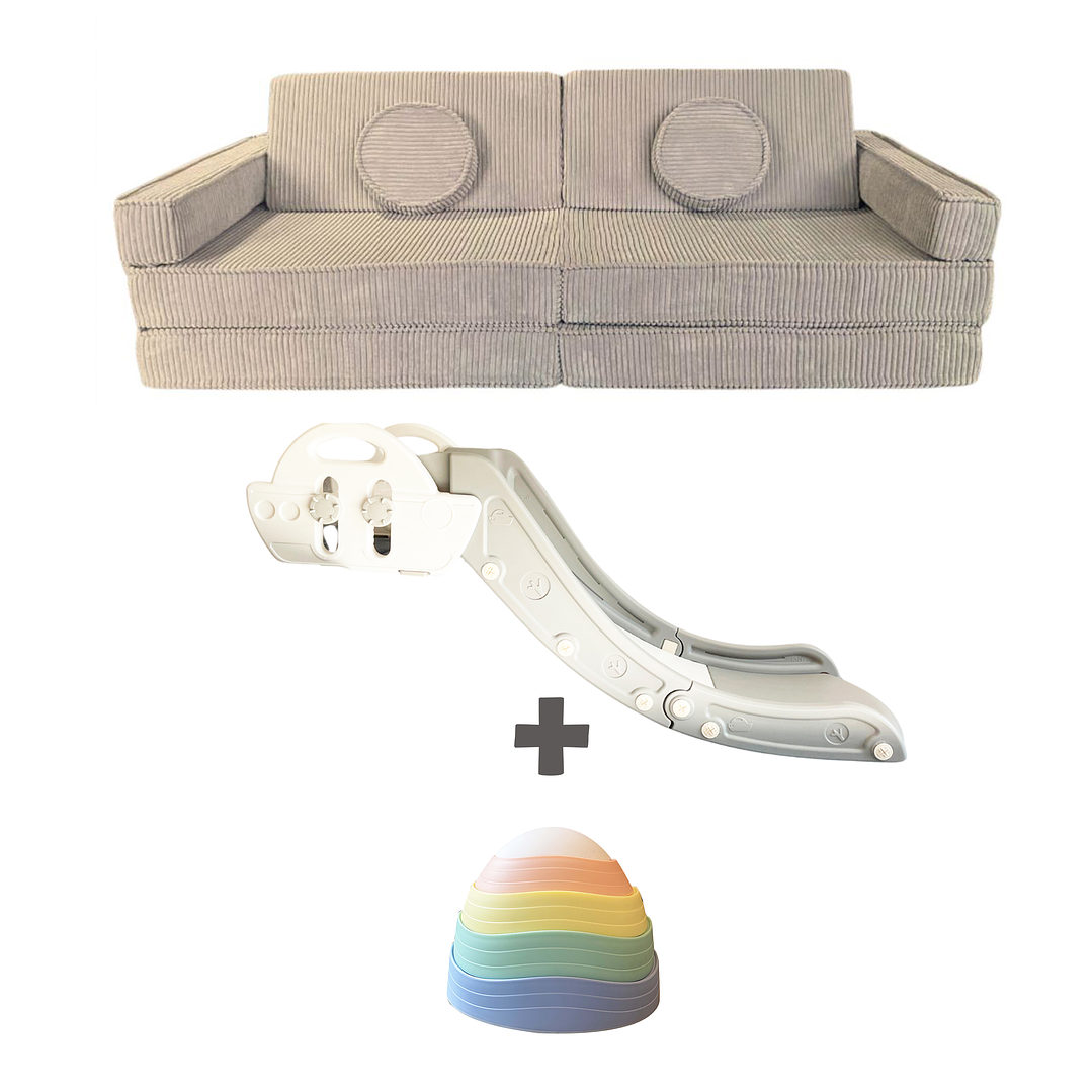 Pack piso es Lava: Sillón Blokid+Resbalín Tobo+Piedras Equilibrio 1