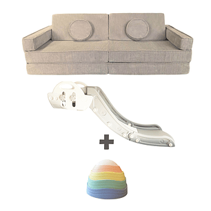 Pack piso es Lava: Sillón Blokid+Resbalín Tobo+Piedras Equilibrio