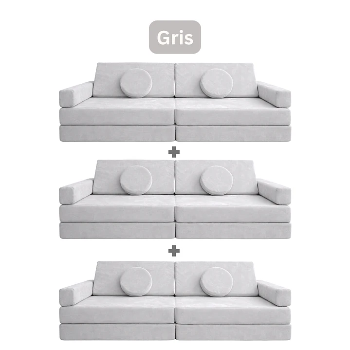 Sillón para Niños de juego Modular Triple 11