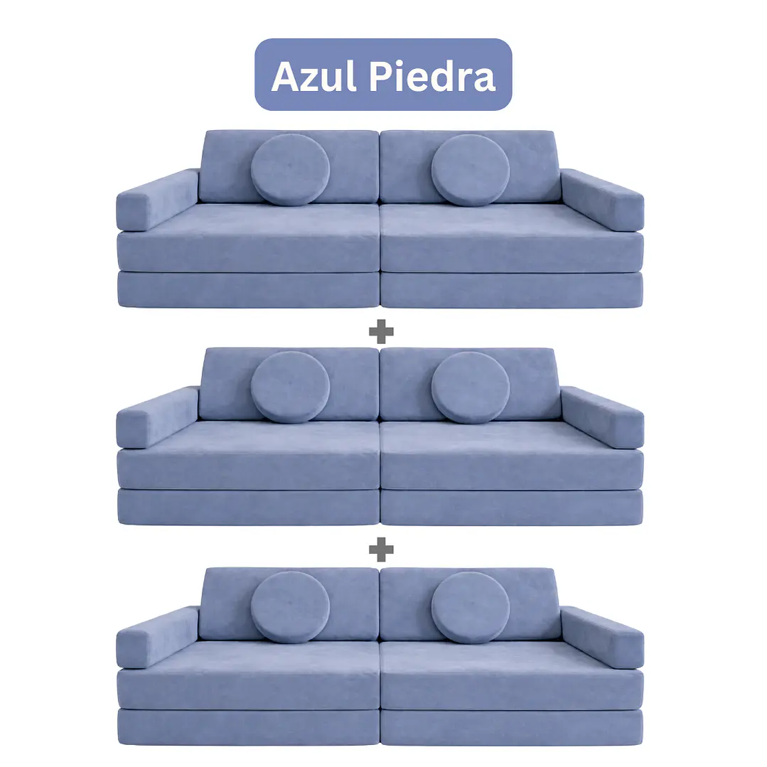 Sillón para Niños de juego Modular Triple 12