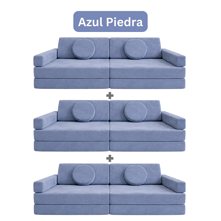 Sillón para Niños de juego Modular Triple 12
