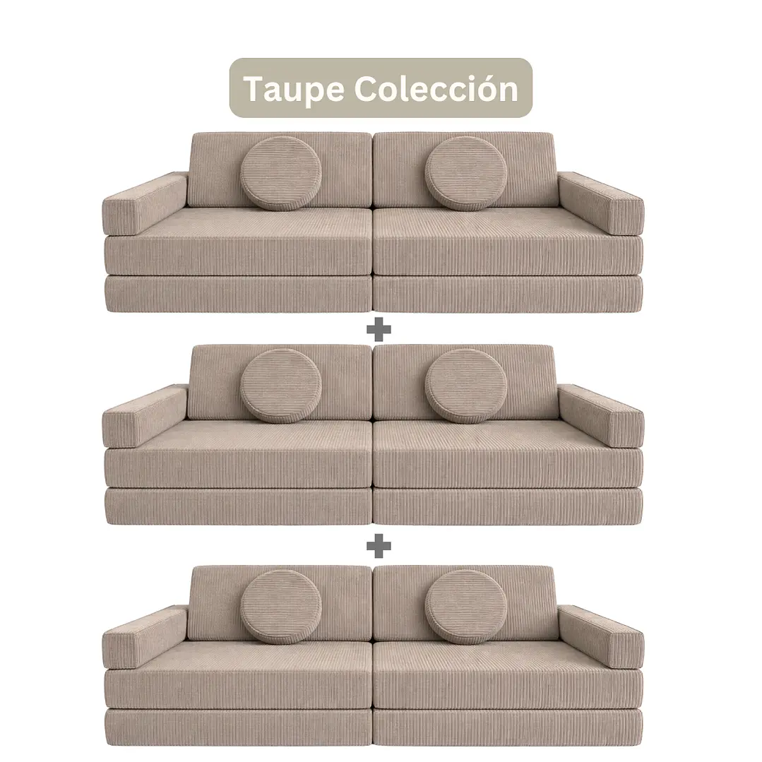 Sillón para Niños de juego Modular Triple 14