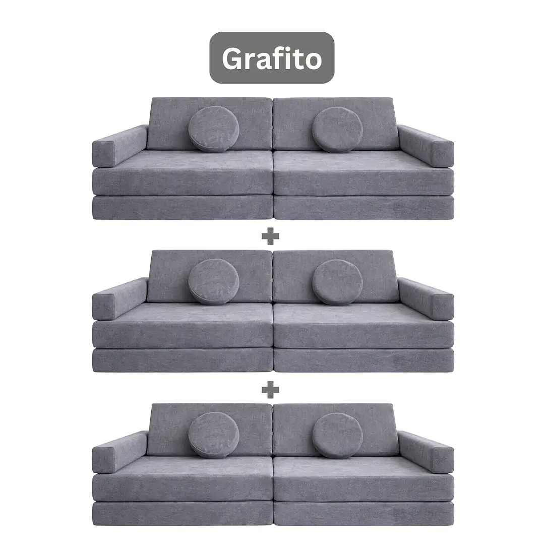 Sillón para Niños de juego Modular Triple 10