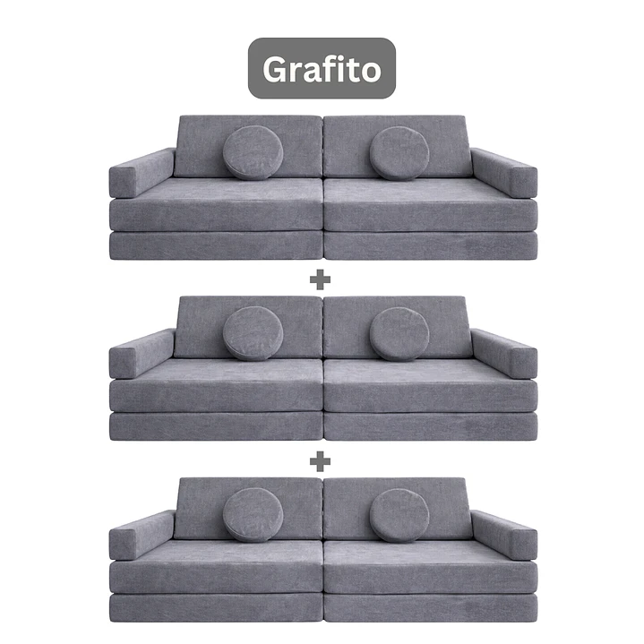 Sillón para Niños de juego Modular Triple 10