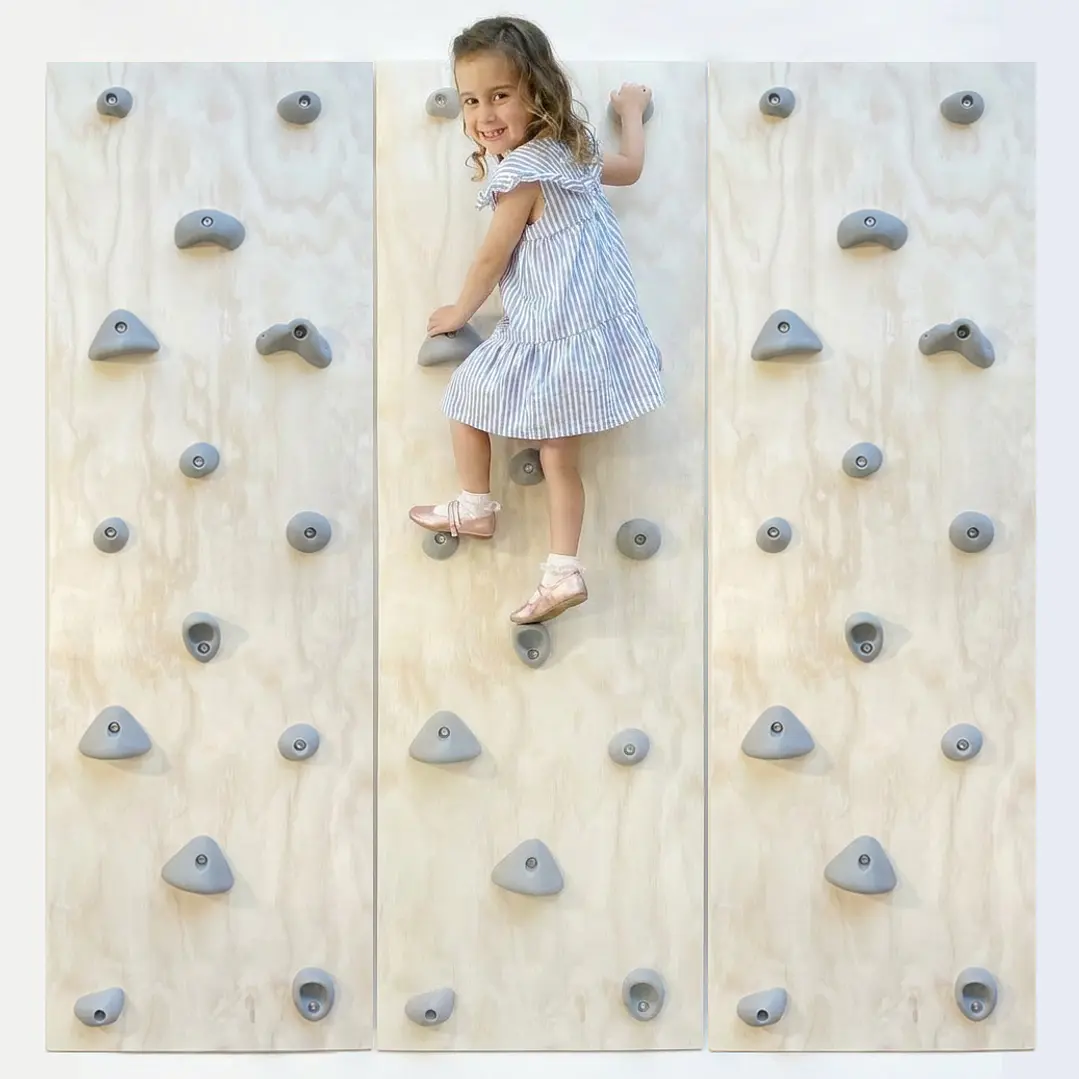 Muro Triple de Escalada con presas listo para muro 1